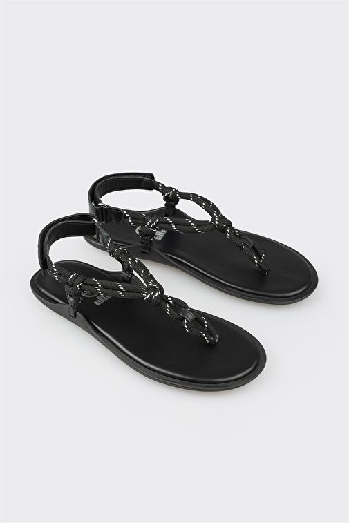 Siyah Kadın Sandalet - Görsel 3