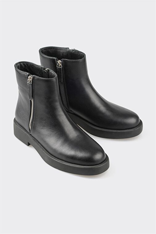 Elle Elle Siyah Deri Kadın Günlük Bot | Boyner Siyah - 3. görsel