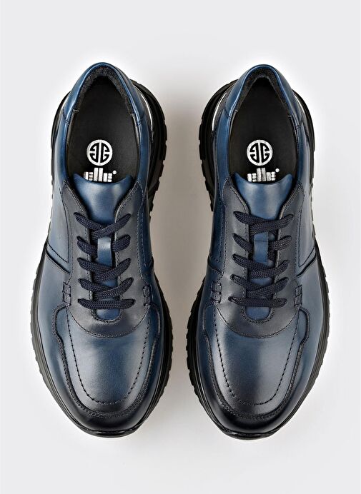 Lacivert Deri Erkek Spor Ayakkabı - Görsel 5