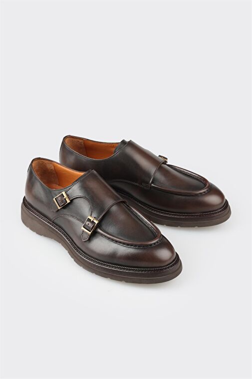 Elle Kahverengi Erkek Deri Loafer DAGWO - Görsel 3