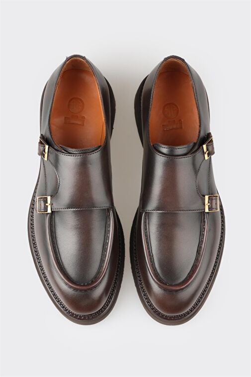 Elle Kahverengi Erkek Deri Loafer DAGWO - Görsel 5