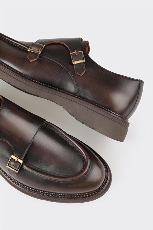 Elle Kahverengi Erkek Deri Loafer DAGWO - Görsel 6