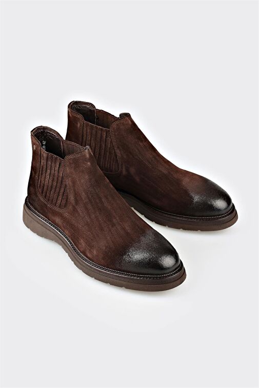 Elle Elle Belirsiz Kahve Deri Erkek Günlük Bot | Boyner Belirsiz - 3. görsel