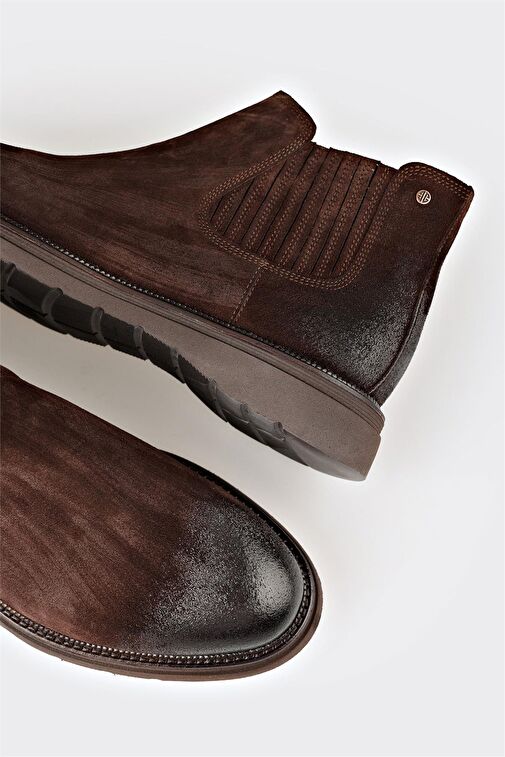 Elle Elle Belirsiz Kahve Deri Erkek Günlük Bot | Boyner Belirsiz - 5. görsel