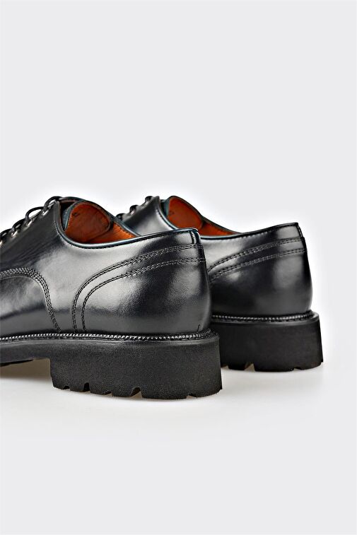 Elle Siyah Erkek Deri Günlük Ayakkabı TIMEO - Görsel 6