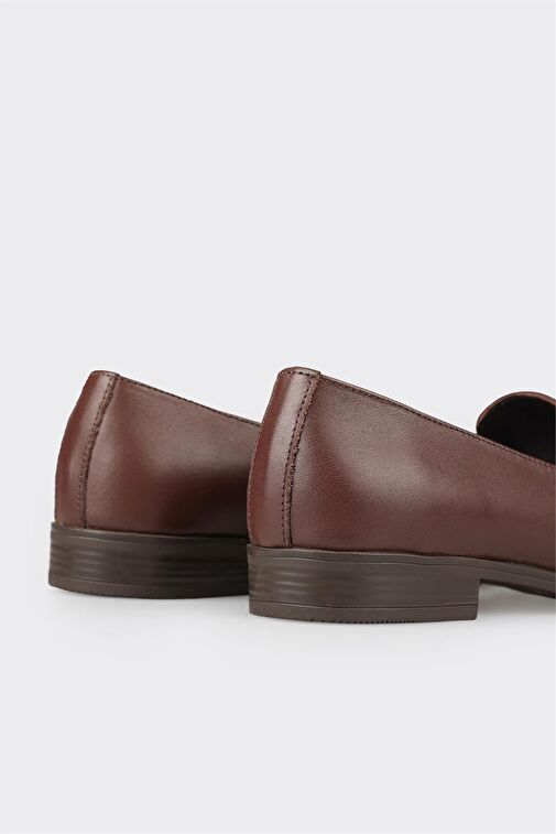 Elle Kahverengi Kadın Deri Loafer NOYEK-1 - Görsel 6