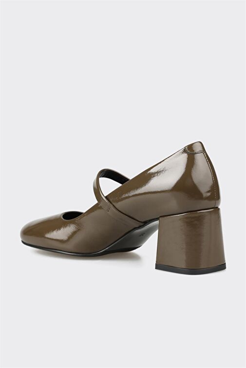 Elle Elle Haki Kadın Rugan Topuklu Ayakkabı YUFFIE | Boyner Haki - 4. görsel