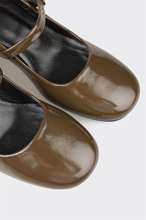 Elle Elle Haki Kadın Rugan Topuklu Ayakkabı YUFFIE | Boyner Haki - 5. görsel