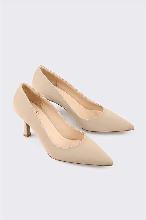 Bej Kadın Stiletto - Görsel 2