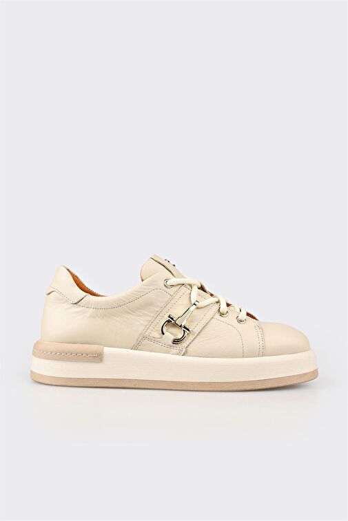 Elle Elle Bej Kadın Deri Sneaker VACHEL-1 | Boyner Bej - 2. görsel