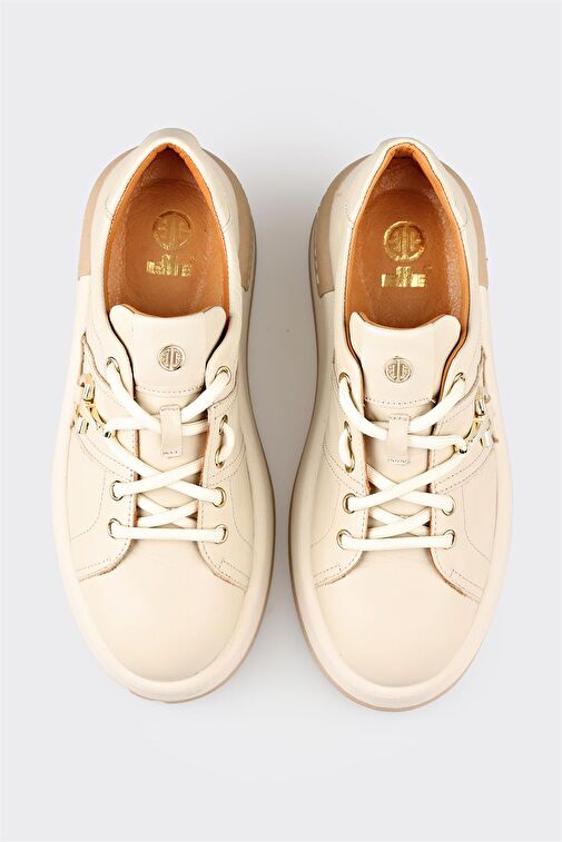 Elle Elle Bej Kadın Deri Sneaker VACHEL-1 | Boyner Bej - 5. görsel