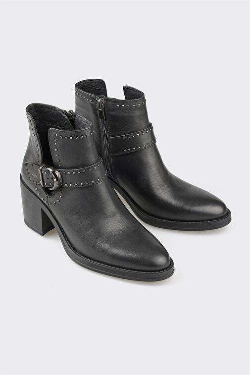 Elle Elle Siyah Deri Kadın Günlük Bot | Boyner Siyah - 3. görsel