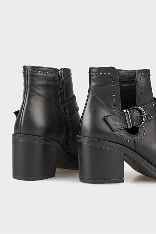 Elle Elle Siyah Deri Kadın Günlük Bot | Boyner Siyah - 5. görsel