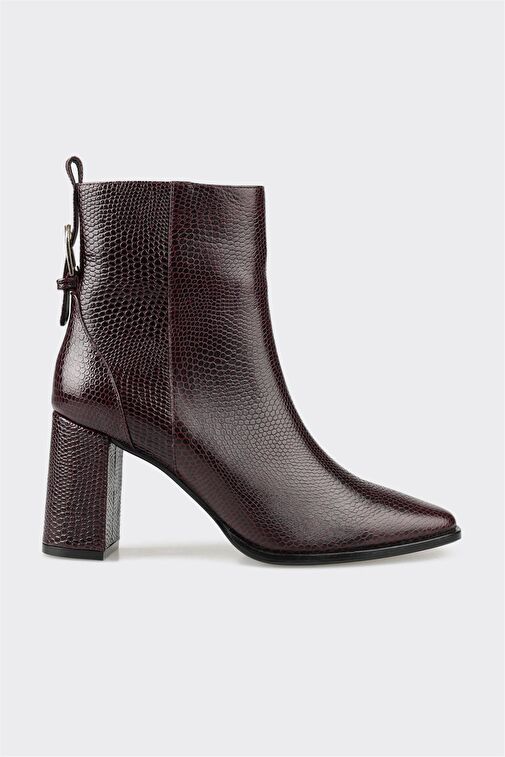 Elle Elle Bordo Deri Kadın Klasik Bot | Boyner Bordo - 2. görsel