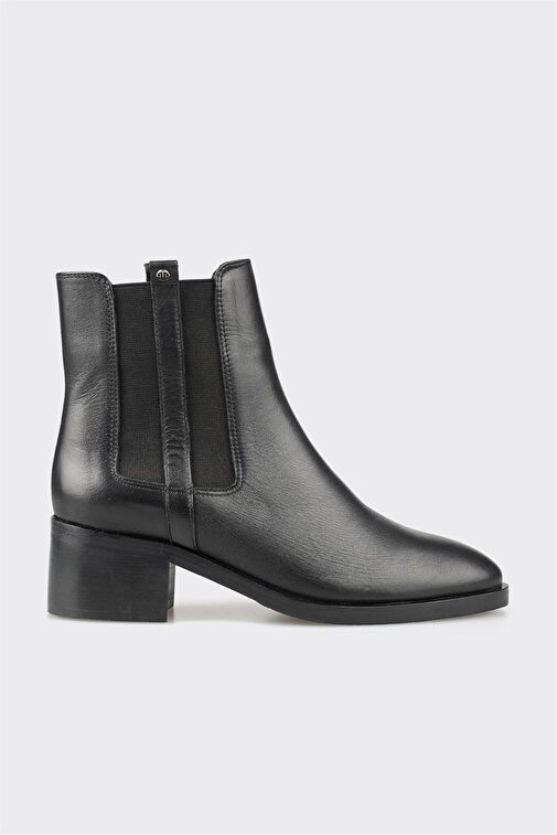 Elle Elle Siyah Deri Kadın Topuklu Bot | Boyner Siyah - 2. görsel