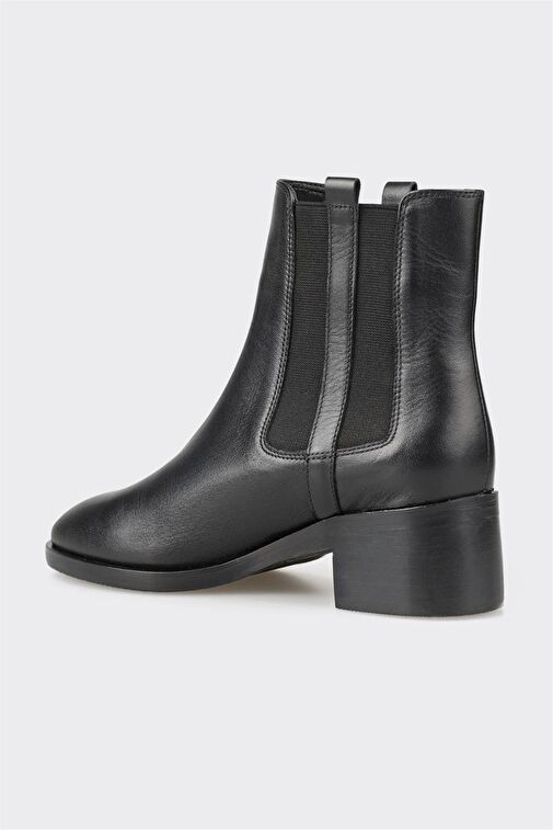 Elle Elle Siyah Deri Kadın Topuklu Bot | Boyner Siyah - 4. görsel