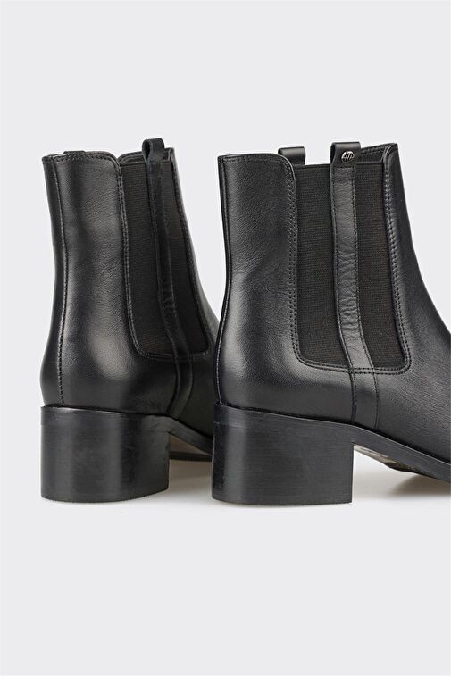 Elle Elle Siyah Deri Kadın Topuklu Bot | Boyner Siyah - 5. görsel