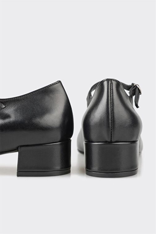 Elle Elle Siyah Deri Kadın Ayakkabı Topuklu Ayakkabı | Boyner Siyah - 3. görsel