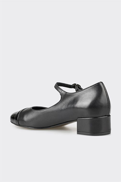 Elle Elle Siyah Deri Kadın Ayakkabı Topuklu Ayakkabı | Boyner Siyah - 4. görsel