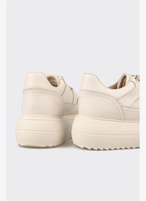 Elle Ekru Kadın Deri Sneaker YANKIN - Görsel 11