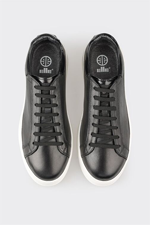 Elle Siyah Erkek Deri Günlük Ayakkabı TORSTEN - Görsel 3