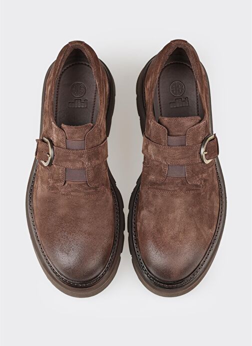 Kahve Deri Erkek Günlük Ayakkabı - Görsel 5