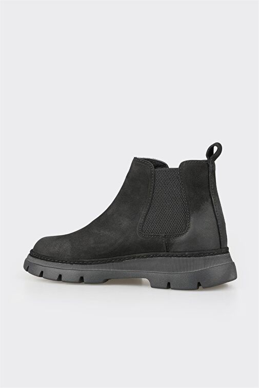 Elle Elle Siyah Deri Erkek Günlük Bot | Boyner Siyah - 3. görsel