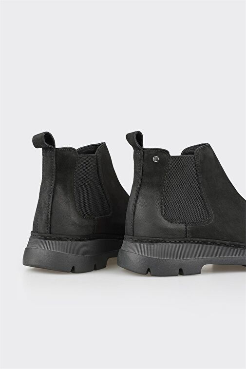 Elle Elle Siyah Deri Erkek Günlük Bot | Boyner Siyah - 5. görsel