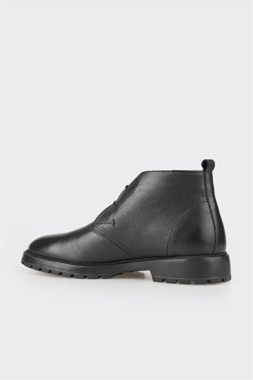 Siyah Deri Erkek Günlük Bot - Görsel 4
