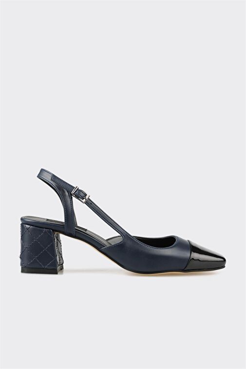 Lacivert Kadın Topuklu Ayakkabı - Görsel 2