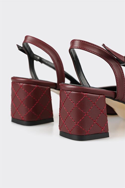 Elle Bej-Siyah Kadın Topuklu Ayakkabı LANI-5 - Görsel 5