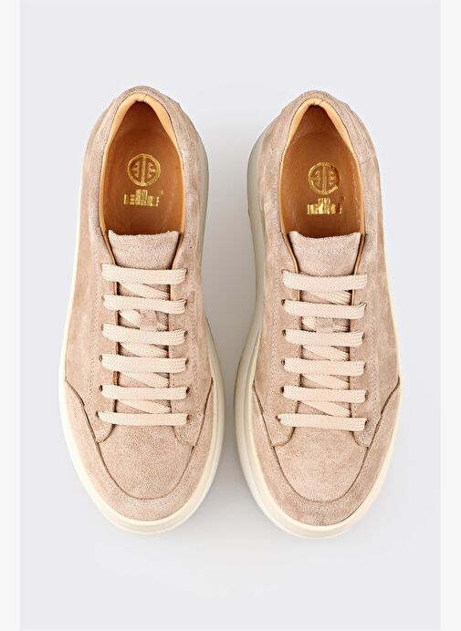 Vizon Deri Kadın Spor Ayakkabı - Görsel 9