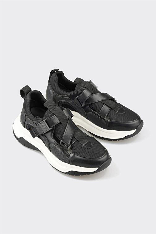 Elle Elle Siyah-Beyaz Kadın Sneaker GEZBUR | Boyner Siyah - 3. görsel