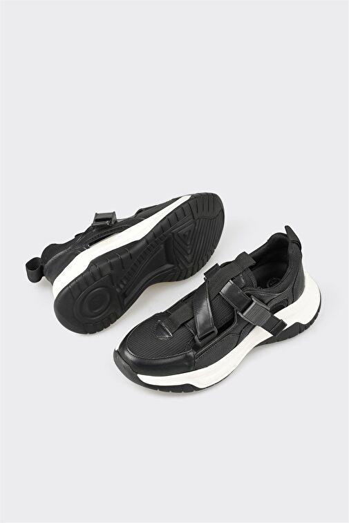 Elle Elle Siyah-Beyaz Kadın Sneaker GEZBUR | Boyner Siyah - 4. görsel