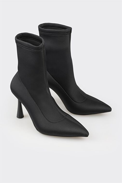 Siyah Kadın Yüksek Topuk Bot - Görsel 2