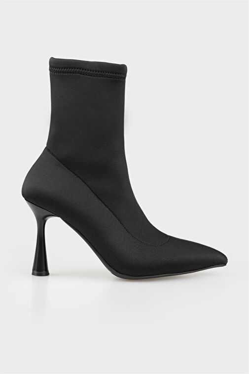 Siyah Kadın Yüksek Topuk Bot - Görsel 4