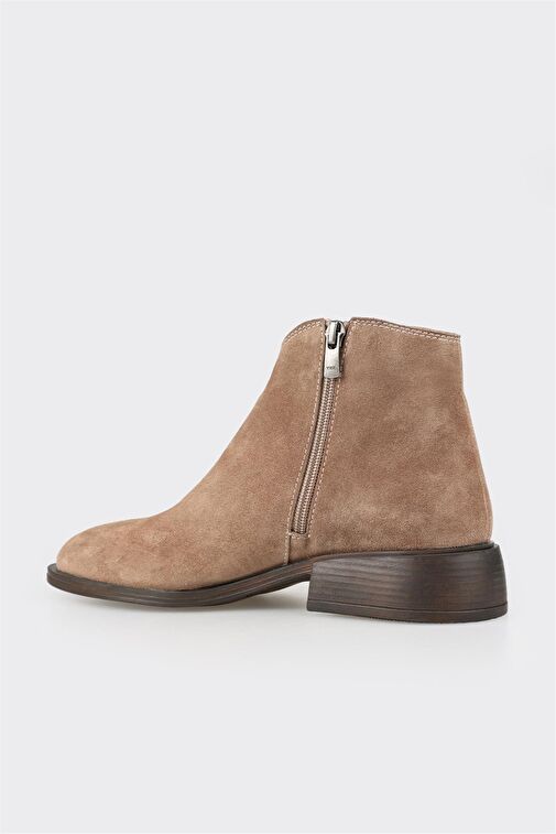 Vizon Deri Kadın Klasik Bot - Görsel 4