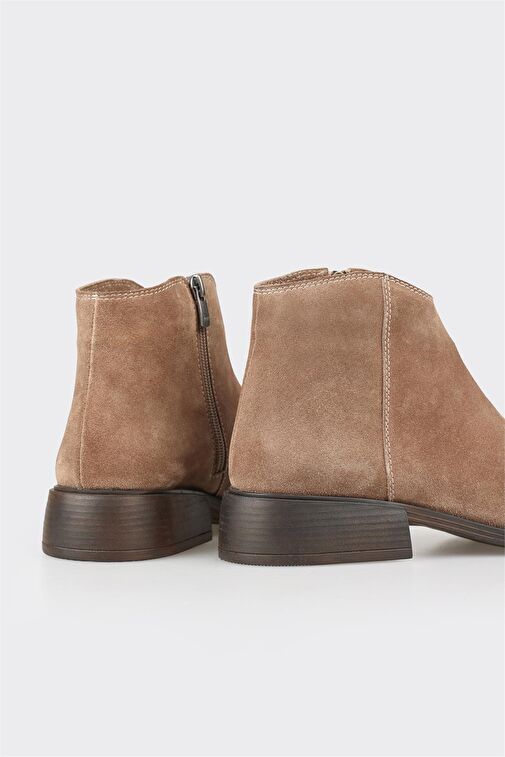 Vizon Deri Kadın Klasik Bot - Görsel 5