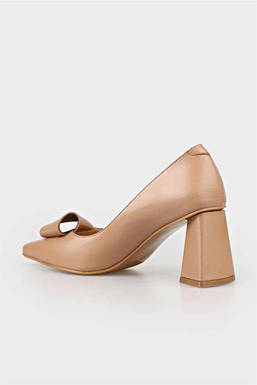 Elle Elle Belirsiz Bej Kadın Deri Topuklu Ayakkabı ZUKUVE | Boyner Belirsiz - 4. görsel