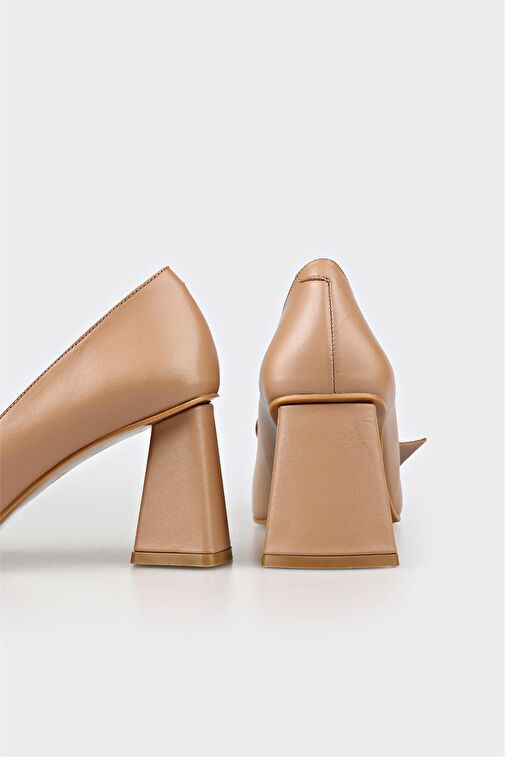 Elle Elle Belirsiz Bej Kadın Deri Topuklu Ayakkabı ZUKUVE | Boyner Belirsiz - 5. görsel