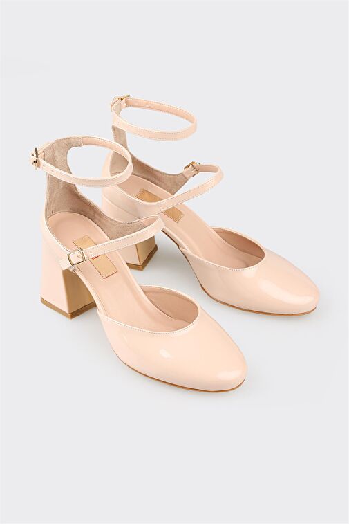 Pudra Kadın Topuklu Ayakkabı - Görsel 3