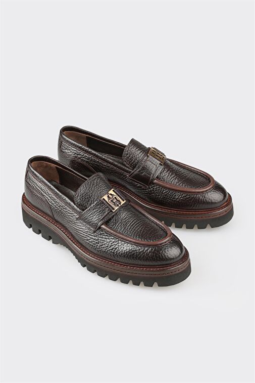 Elle Kahverengi Erkek Deri Loafer OLEB-2 - Görsel 3