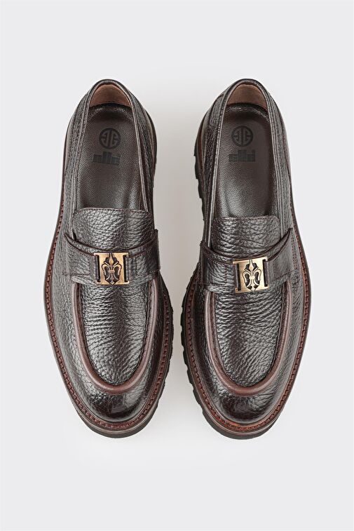 Elle Kahverengi Erkek Deri Loafer OLEB-2 - Görsel 5