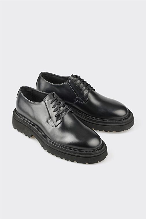 Elle Bordo Erkek Deri Günlük Ayakkabı OLIVARES - Görsel 3