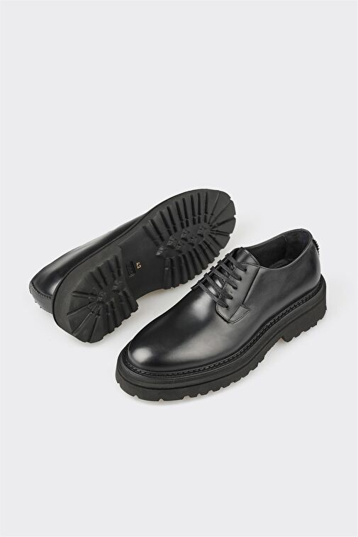 Elle Bordo Erkek Deri Günlük Ayakkabı OLIVARES - Görsel 4