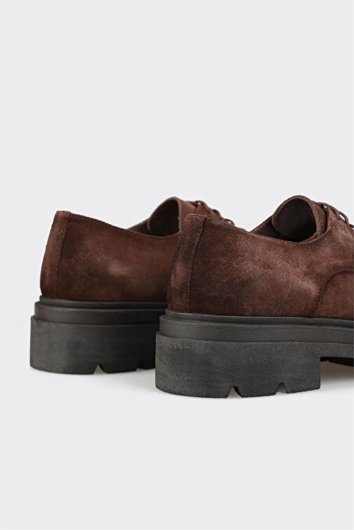 Kahve Deri Erkek Günlük Ayakkabı - Görsel 6