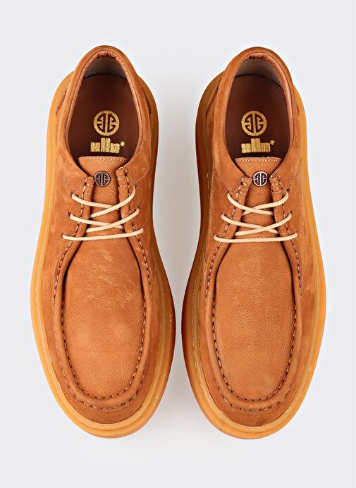 Taba Deri Erkek Günlük Ayakkabı - Görsel 5