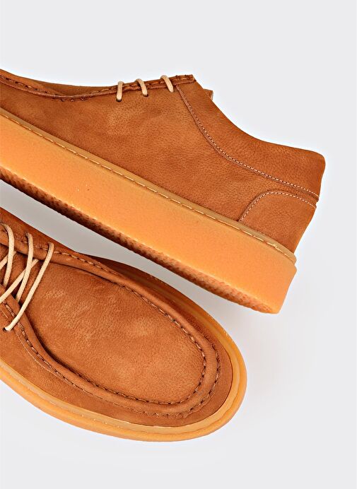 Taba Deri Erkek Günlük Ayakkabı - Görsel 6