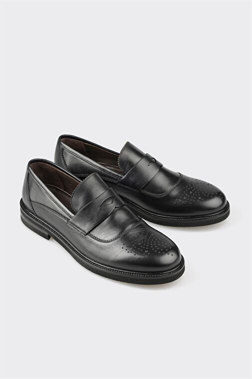 Elle Elle Siyah Erkek Deri Klasik Ayakkabı STOJAN | Boyner Siyah - 3. görsel