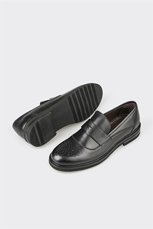 Elle Elle Siyah Erkek Deri Klasik Ayakkabı STOJAN | Boyner Siyah - 6. görsel